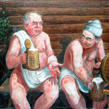 Схема вышивки «банщики»