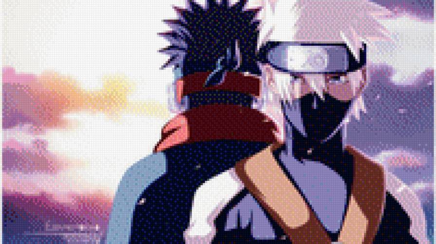 Kakashi and Obito - наруто - предпросмотр