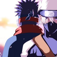 Схема вышивки «Kakashi and Obito»