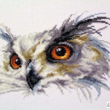 Схема вышивки «Белая сова»