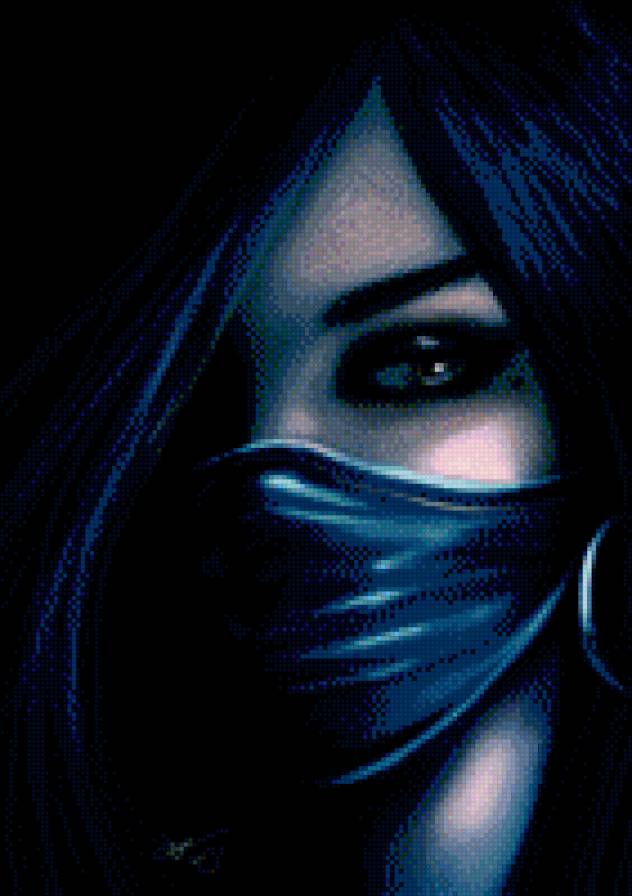 Китана - восток, иллюстрации, девушка, красота - предпросмотр