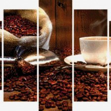 Схема вышивки «кофе»