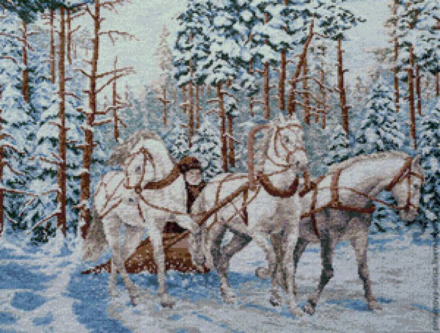 Тройка - лошади ., тройка - предпросмотр