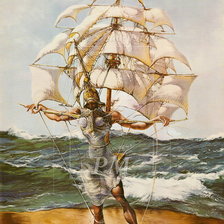 Схема вышивки «Дали Корабль»