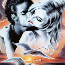 Схема вышивки «любовь,пара,нежность,красота»