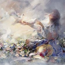 Схема вышивки «Романтический мир иллюзии»