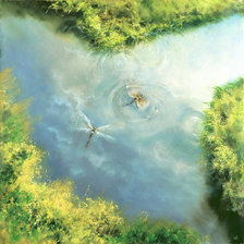 Схема вышивки «Стрекозы»