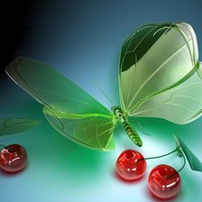 Схема вышивки «бабочка»