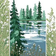 Схема вышивки «пейзаж 3»
