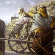 Схема вышивки «Ой,як кум до кумы залицявся»