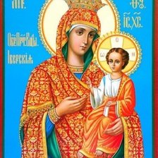 Схема вышивки «Икона Божией Матери»