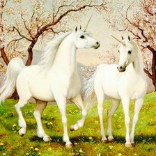 Схема вышивки «Unicorn love»