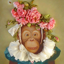 Схема вышивки «Обезьянка»