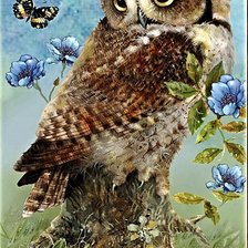 Схема вышивки «Совушка»