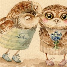 Схема вышивки «сова»