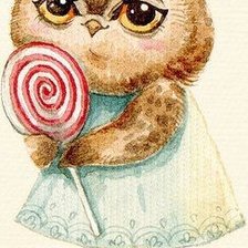 Схема вышивки «сова»