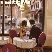 Схема вышивки «кафе,Брент Хейтон»