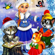 Схема вышивки «новогодняя сказка»