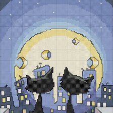 Схема вышивки «Коты»