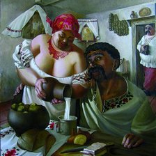 Схема вышивки «кринка молока»