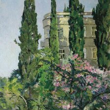 Схема вышивки «Кипарисы. Сочи»