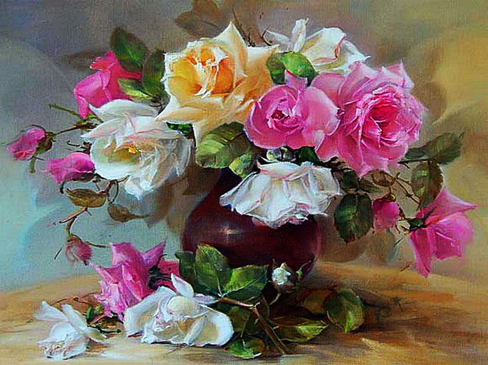 Розы - букет, цветы - оригинал