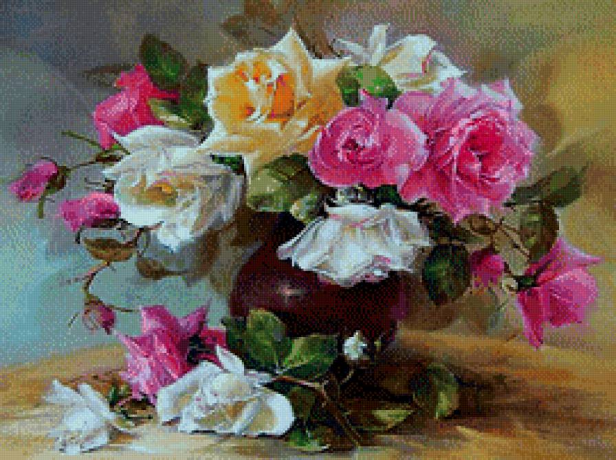 Розы - цветы, букет - предпросмотр