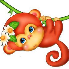 Схема вышивки «Обезьянка»