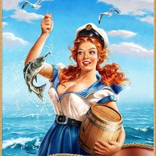 Схема вышивки «Морячка»