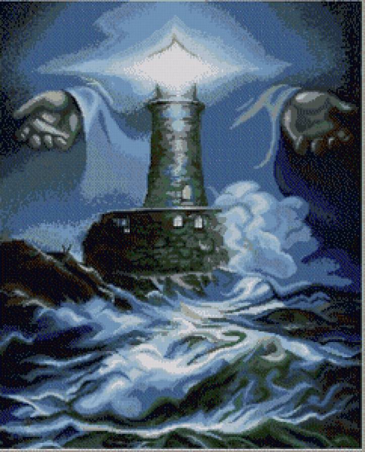 Маяк (пр.Luca-s) - свет, море, маяк - предпросмотр