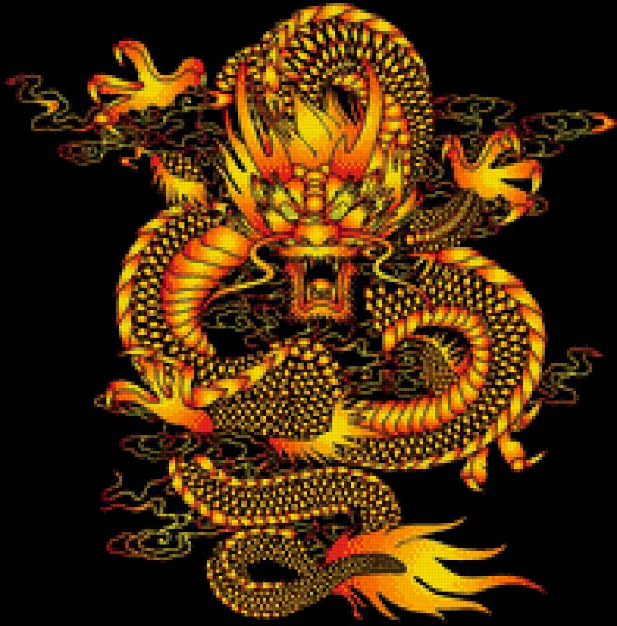 Дракон для стула - предпросмотр