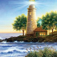 Схема вышивки «Маяк-1»