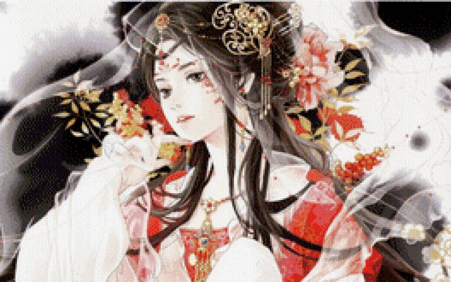 Красавица - фэнтези, живопись, искусство, картина - предпросмотр