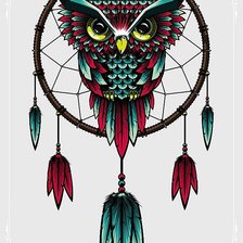 Схема вышивки «Сова»