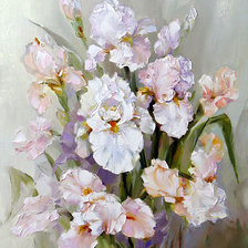 Схема вышивки «ирисы»