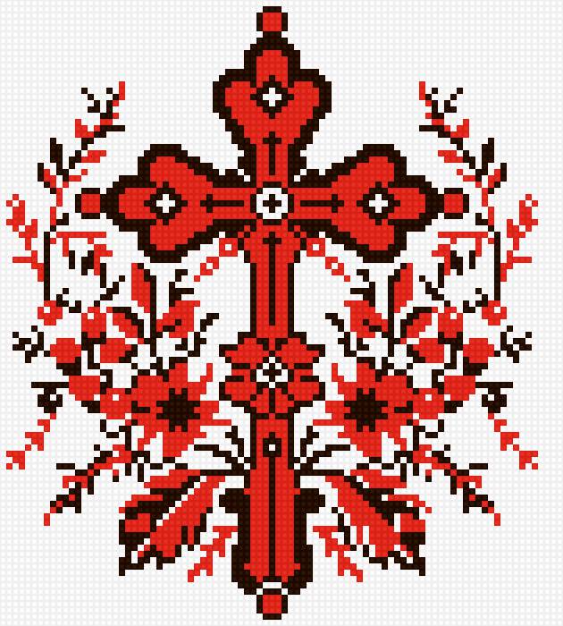 Крест с рушника - предпросмотр