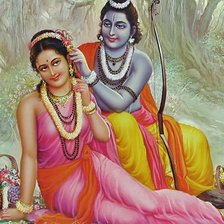 Схема вышивки «Рама и Сита»