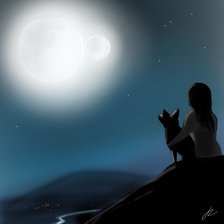 Схема вышивки «Полнолуние»