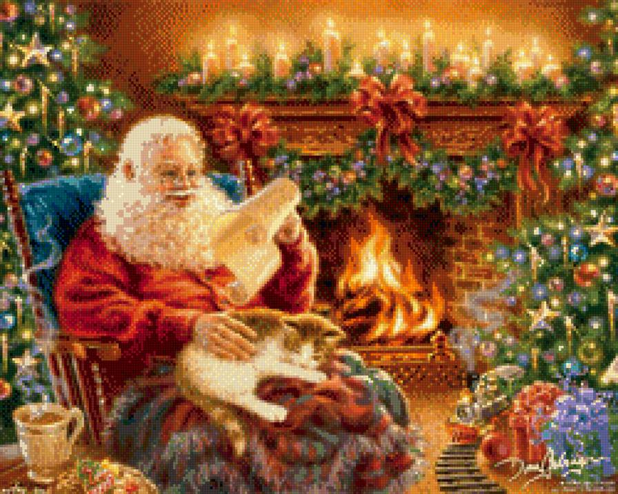 Санта - праздники, рождество, зима - предпросмотр
