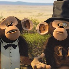 Схема вышивки «обезяны»