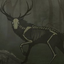 Схема вышивки «олень»