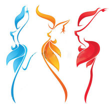 Схема вышивки «Девушки-огоньки»