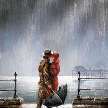 Схема вышивки «под дождем»