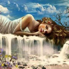 Схема вышивки «водопад»