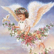 Схема вышивки «Ангелочек»