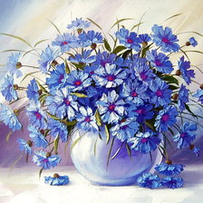 Схема вышивки «Васильки»