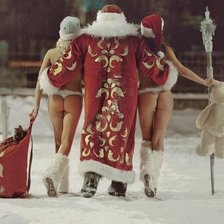 Схема вышивки «дед мороз»