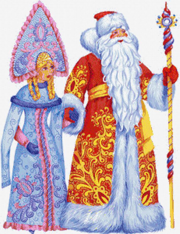 Новый год - снегурочка, дед мороз - предпросмотр