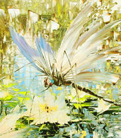 Схема вышивки «стрекоза»