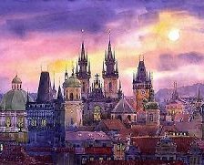 Схема вышивки «фиолетовый замок»